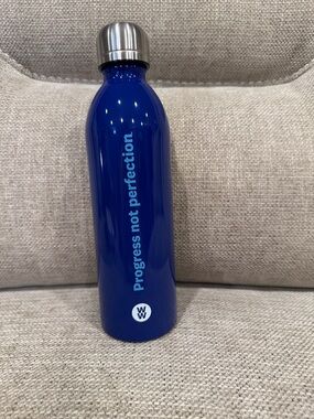 Weight Watchers Blue Stainless Steel Water Bottle – Progress Not Perfection
